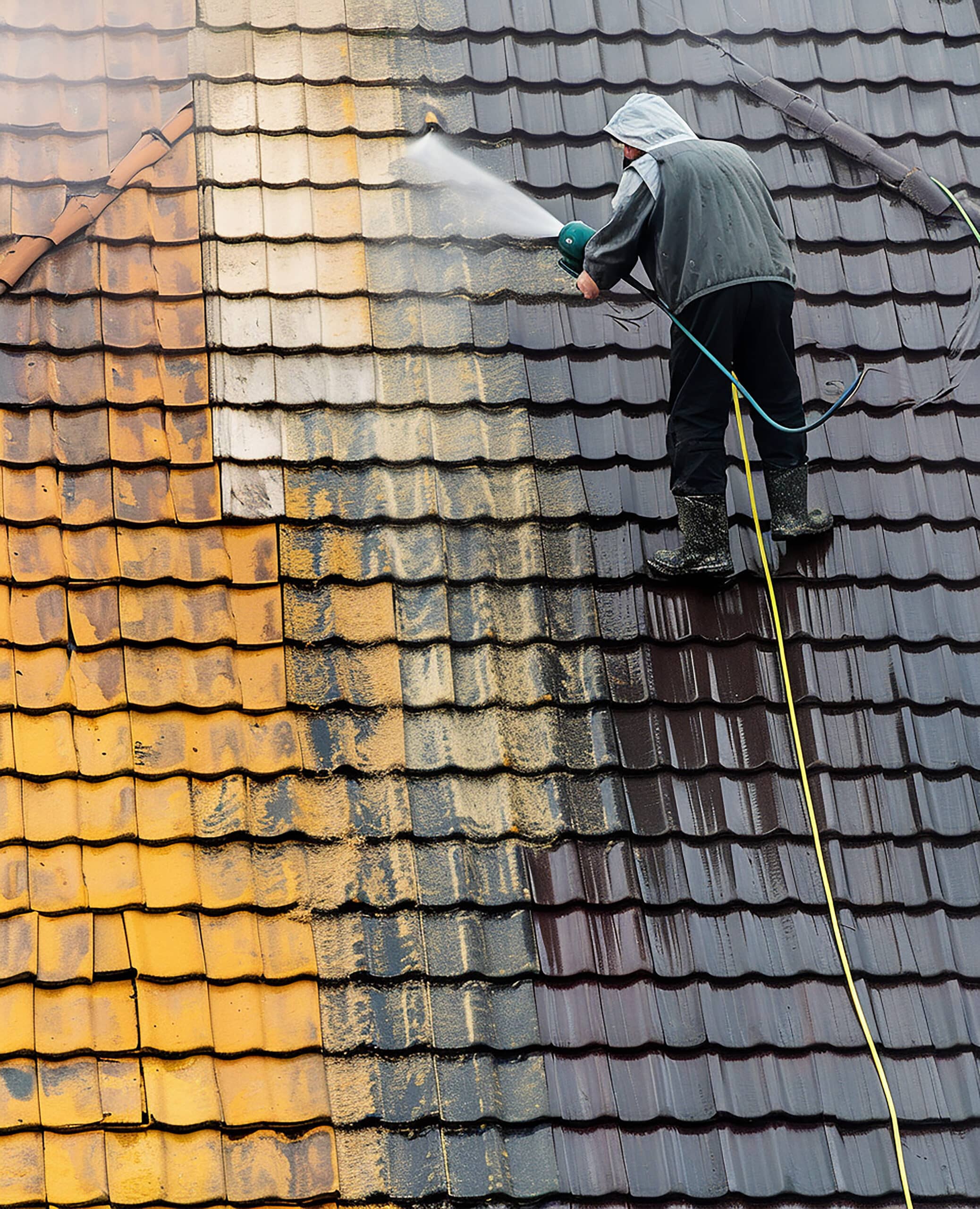 Démoussage et nettoyage de toiture à Saint-Omer